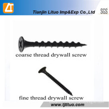 DIN18182 Hot Sale Coarse/Fine Thread Black Drywall Screws